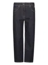 Msgm Blue Logo-plaque Straight-leg Jeans In Blue