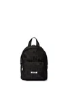 Msgm Logo-print Backpack In Schwarz
