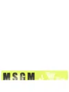 Msgm Logo-print Bookmark In Gelb