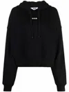 Msgm Logo-print Drawstring Hoodie In Black