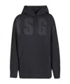Msgm Black Hooded Sweatshirts In Black