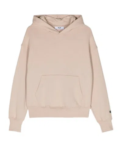 MSGM LOGO-PRINT COTTON HOODIE