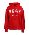 Msgm Woman Sweatshirt Magenta Size Xl Cotton In Red