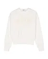 Msgm Logo-print Cotton Sweatshirt In White