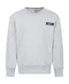 Msgm Logo-print Cotton Sweatshirt In White