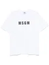 Msgm Logo-print Cotton T-shirt Clothing