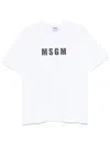 Msgm Logo-print Cotton T-shirt Clothing