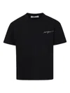 Msgm Logo-print Cotton T-shirt In Black