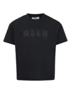 Msgm Logo-print Cotton T-shirt In Black