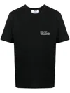 Msgm Logo-print Cotton T-shirt In Black