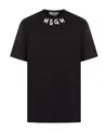 Msgm Logo Crew Neck T-shirt In Black