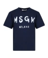 Msgm Logo-print Cotton T-shirt In Black