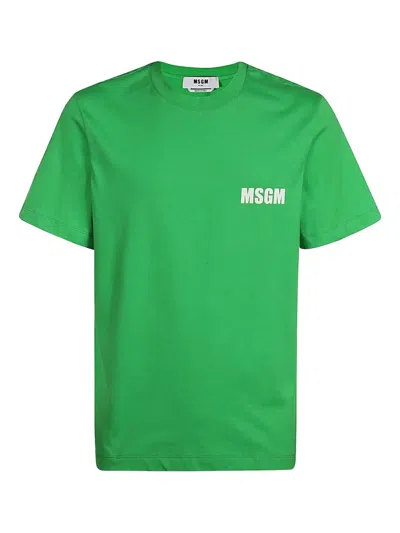 MSGM LOGO-PRINT COTTON T-SHIRT