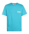 Msgm Logo-print Cotton T-shirt In Green
