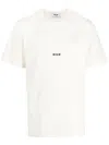 Msgm Cotton T-shirt In Neutrals