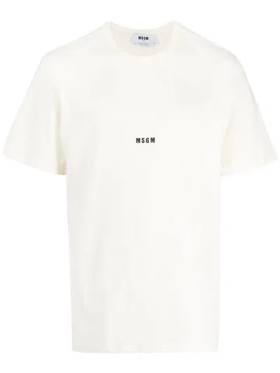 Msgm Cotton T-shirt In White