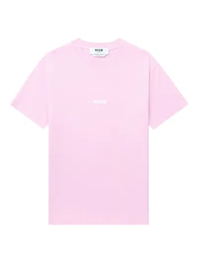 MSGM LOGO-PRINT COTTON T-SHIRT