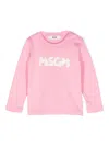 Msgm T-shirt Mit Logo-print In Rosa