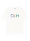 Msgm Ivory T-shirt For Boy With Logo In White