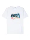 Msgm Logo-print Cotton T-shirt In White