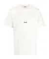 Msgm Logo-print Cotton T-shirt In White