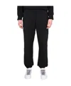 Msgm Logo-print Cotton Track Pants In Black
