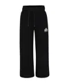 Msgm Logo-print Cotton Track Pants In Black