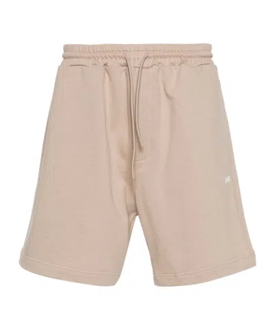 MSGM MSGM LOGO PRINTED DRAWSTRING TRACK SHORTS
