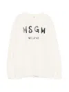 Msgm Logo-print Crew-neck Sweatshirt In Multi