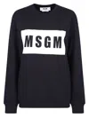 Msgm Logo-print Long-sleeve Sweatshirt In C