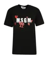 Msgm Logo-print Crewneck T-shirt In Black