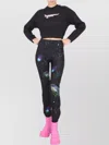 Msgm Logo Print Cross-neck Sweatshirt