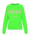 Msgm Logo-print Detail Sweatshirt In Green