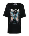 Msgm Logo-print Detail T-shirt In Black