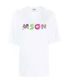 Msgm Logo-print Detail T-shirt In White