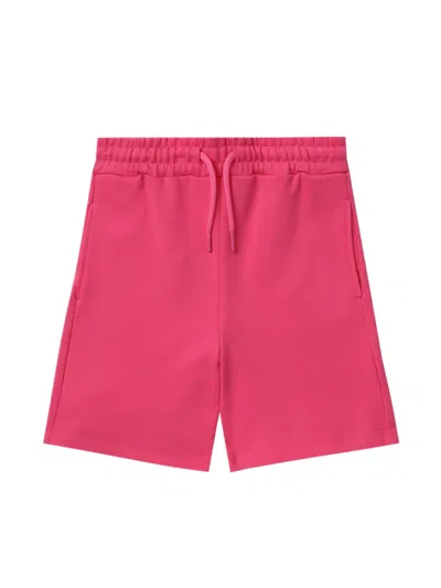 MSGM LOGO-PRINT DRAWSTRING SHORTS