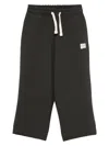 Msgm Logo-print Drawstring Trousers In Black