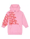 Msgm Logo-print Dress In Pink