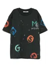 Msgm Logo-print Graphic Tee In Black