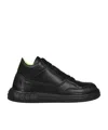Msgm Logo-print High-top Sneakers In Black
