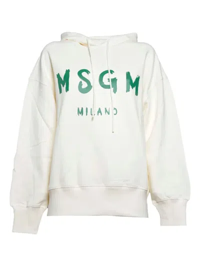 MSGM LOGO-PRINT HOODIE