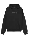 Msgm Logo-print Hoodie In Black
