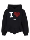 Msgm Logo-print Hoodie In Black