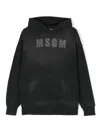 Msgm Logo-print Hoodie In Black