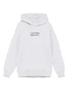 Msgm Logo-print Hoodie In Grey