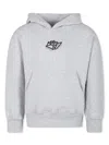 Msgm Logo-print Hoodie In Grey