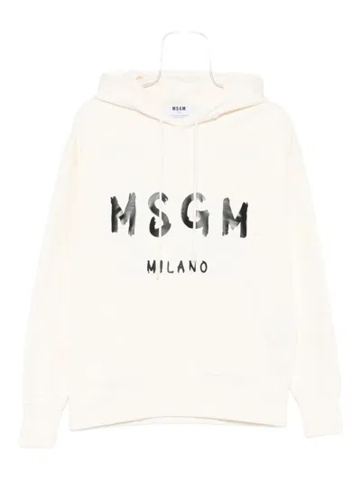 MSGM LOGO印花连帽衫