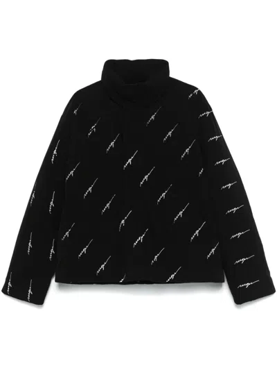 Msgm Logo-print Jacket In Black