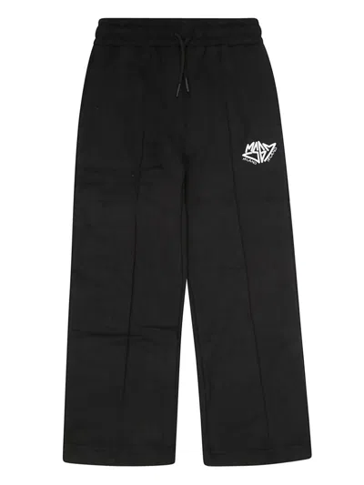 Msgm Kids' Logo-print Joggers In Black
