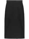 Msgm Maxirock Mit Logo-print In Schwarz